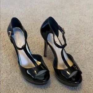 Jessica Simpson patent leather t-strap heels